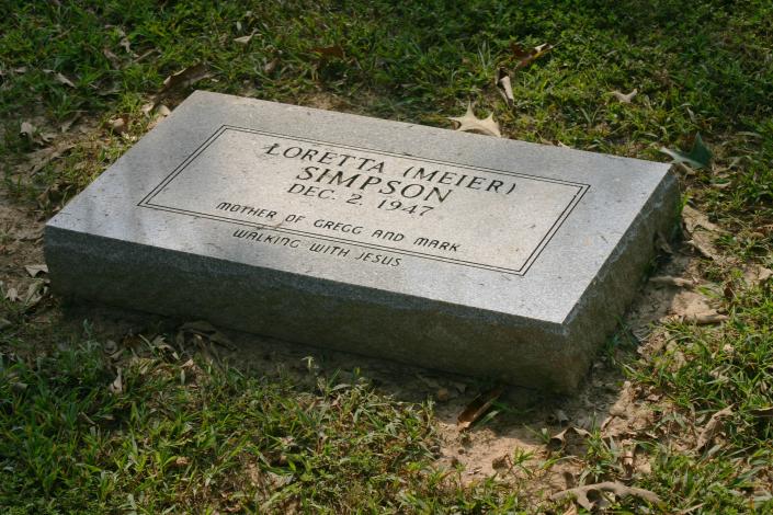 Above is an example of a flat-style monument. Some cemeteries require this style to maintain consistency. 